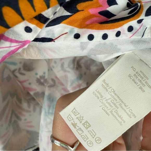 Boden Rasamund Cotten Floral Print Wrap Top US 8 - Picture 10 of 11